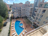 For sale is a 2-bedroom apartment with a pool view in Balkan Breeze 1, Sunny Beach
