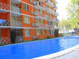 Furnished 1-bedroom apartment with pool view in Gerber 2, Sunny Beach