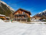 Detached chalet with potential for up to 4 bedrooms, Mont Blanc views,  terrace and private parking