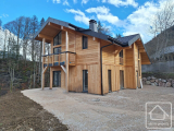 A 4 bedroom high-quality new build chalet sold with a partially-built development of 2 additional un