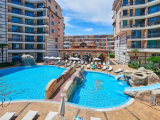 Sea view Studio/open plan 1 bed apartment in Karolina, Sunny Beach, 100 meters to the beach