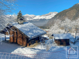 Ski in-ski out 2 bedroom chalet with separate converted mazot, panoramic views, 1 hour from Geneva