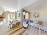 Renovated 2 bedroom apartment with terrace, fabulous Mont Blanc views, private parking, in central C