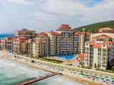 Beachfront 1-Bedroom Apartment with Frontal Sea View in Atrium Beach, Elenite