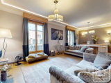 Fully renovated three bedroom apartment with Mont Blanc views in a prime location in central Chamoni