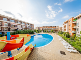 Pool view! 2-Bedroom apartment (2+1) in Holiday Fort Club, Sunny Beach
