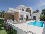 Modern villa with private pool, large garden, big terrace, basement, located in nice residential are