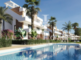 Amazing ground floor apartment with community pool, big terrace & large garden, located in a prestig
