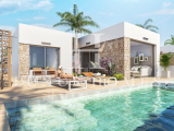 Modern villa with private pool, large terrace, garden parking and amazing views to the lagoon, locat