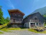 Charming, eco-renovated chalet with barn, garden, and views in peaceful mountain hamlet near Sixt Fe