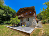 Rare Savoyard farmhouse with panoramic alpine views - sought after Combe de Mathonex, 346m2 habitabl