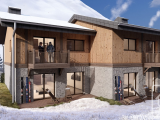 New 3 bedroom demi-chalet with Mont Blanc views, garage, garden, close to Chamonix centre