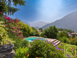 Exquisite property and grounds with swimming pool, nestled in the French Alps at the entrance to the