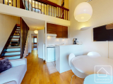 Duplex, 2 bedrooms, 2 bathrooms, 2 toilets, with a view of the slopes.