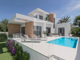 Modern villa with private pool, large garden, big terrace, basement, located in nice residential are