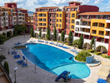 Spacious Studio with Pool View | Marina Cape, Aheloy – First Line to the Beach