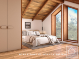 3 bedroom loft apartment with Mont Blanc views, close to Chamonix centre, storage & private parking