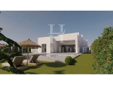 Exclusive modern villa with private pool and essential amenities such as cafés, shops and restaurant